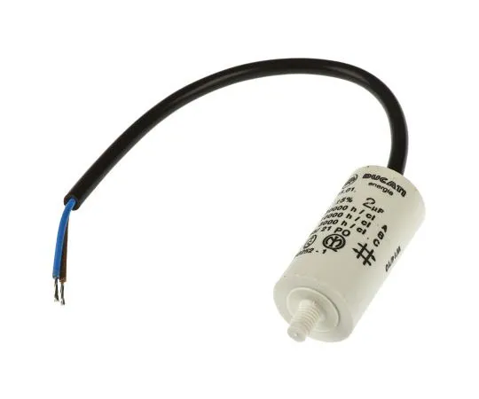 63-7519-52 Ducati Energia 2μF Polypropylene Capacitor PP 400 → 500V ac ±5% Tolerance Stud Mount 4.16.15 Series 4.16.15.01.14