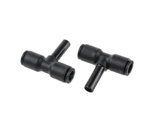 63-7435-30 Legris 3188 Pneumatic Tee Tube-to-Tube Adapter, Plug In 6 mm x Plug In 6 mm x Plug In 6 mm 3188 06 00