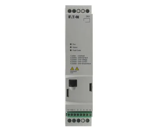 63-7388-70 Eaton Variable Speed Starter, 1-Phase In, 60Hz Out 0.37 kW, 230 V ac, 2.3 A DE11, IP20 180657 & DE11-122D3NN-N20N