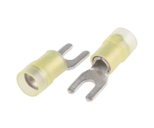63-7459-92 RS PRO Insulated Crimp Spade Connector, 4mm² to 6mm², 12AWG to 10AWG, M3.5 (#6) Stud Size Nylon, Yellow 267-3975