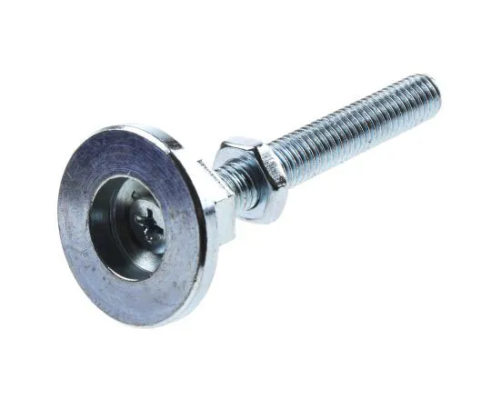 63-7520-79 Bosch Rexroth Galvanised Steel MGE Adjustable Foot, Strut Profile, 8mm, M8 Thread 3842502257
