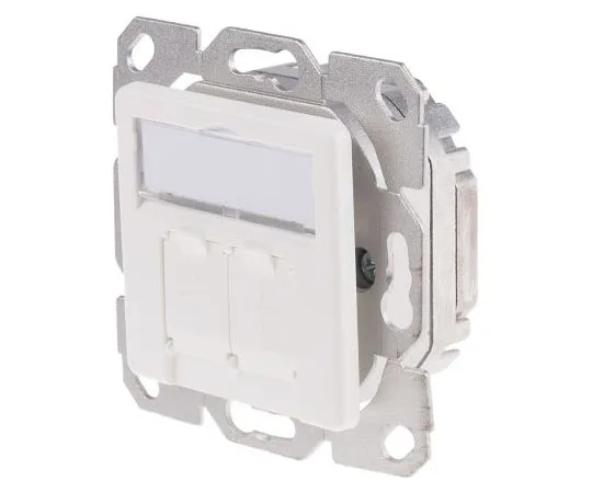 63-7536-12 RS PRO Cat5e 2 Way RJ45 Face Plate 422-6060