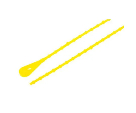 63-7489-26 Richco, BT Series Yellow Polypropylene Releasable Cable Tie, 222.3mm x 2.4 mm BT-8-10-YL