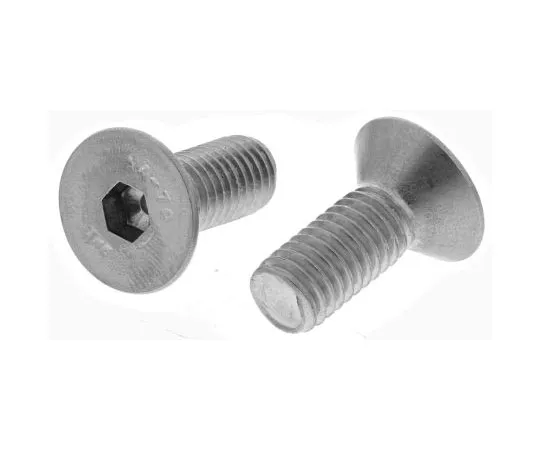 63-7481-98 RS M8 x 20mm Hex Socket Countersunk Screw Plain Stainless Steel 304-4845
