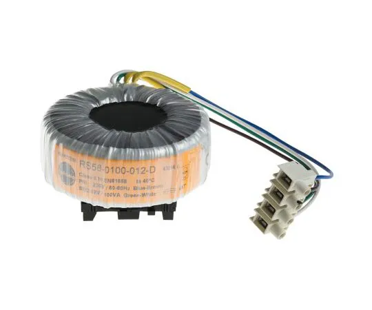 63-7505-78 1 Output Toroidal Transformer, 100VA, 12V ac 58-0100-012-D