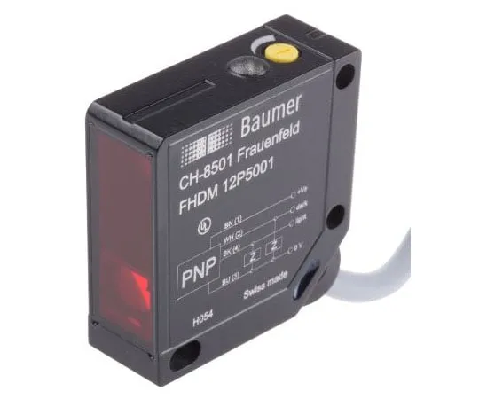 63-7411-32 Baumer FHDM 12P Photoelectric Sensor Diff*** 15 → 300 mm Detection Range PNP FHDM 12P5001
