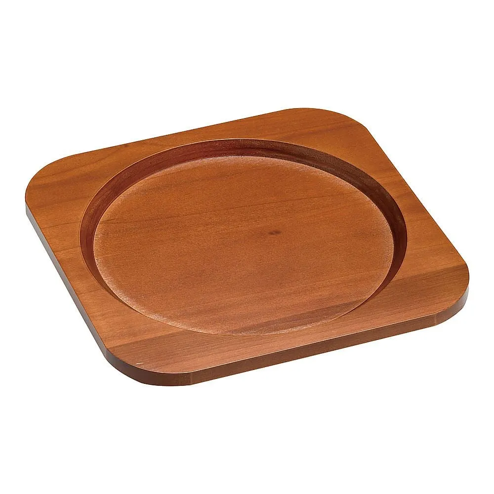 62-6731-10 Paella Nabe Special Wooden Platform 24 cm
