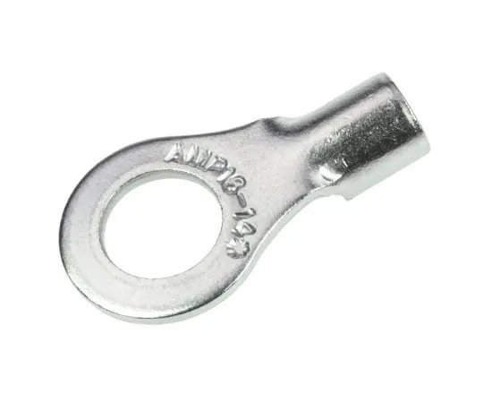 63-7383-16 TE Connectivity STRATO-THERM Series Uninsulated Crimp Ring Terminal, M5 Stud Size, 1mm² to 2.6mm² Wire Size 322695