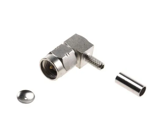 63-7532-36 Radiall Right Angle 50Ω Cable Mount SMA Connector, Crimp Termination RG188, RG316 R124172120W