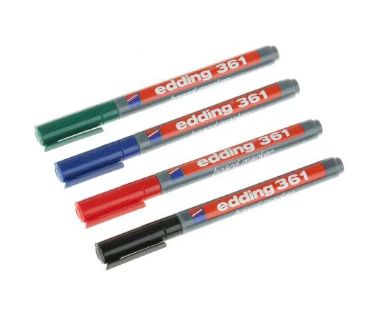 63-7487-17 Edding White Board Marker, 4 Assorted 361/4S