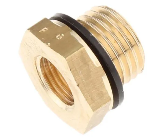 63-7437-76 Legris Brass 1/4 in BSPP Male x 1/8 in BSPP Female Straight Reducer Threaded Fitting 0168 13 10
