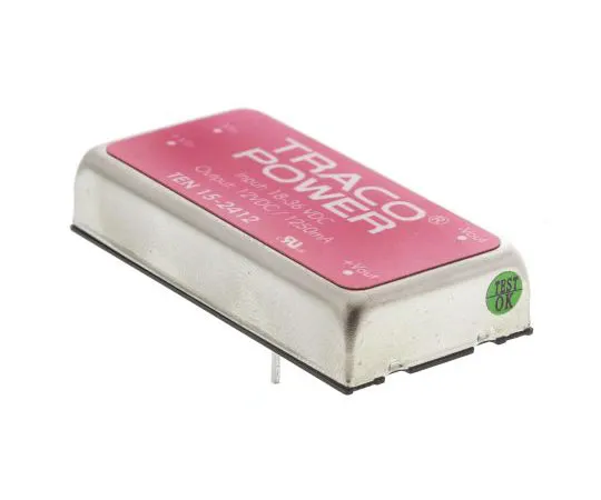 63-7541-09 TRACOPOWER TEN 15 15W Isolated DC-DC Converter Through Hole, Voltage in 18 → 36 V dc, Voltage out 12V dc TEN 15-2412