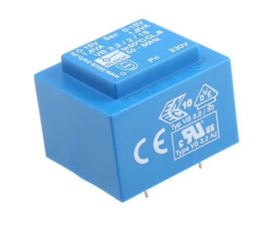 63-7500-85 15V ac 2 Output Through Hole PCB Transformer, 3.2VA VB 3.2/2/15