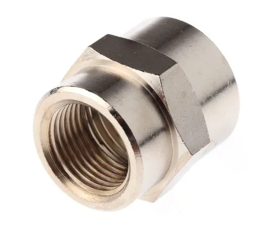 63-7510-66 Legris LF3000 60 bar Brass Pneumatic Straight Threaded Adapter, G 3/8 Female Female 0902 17 21