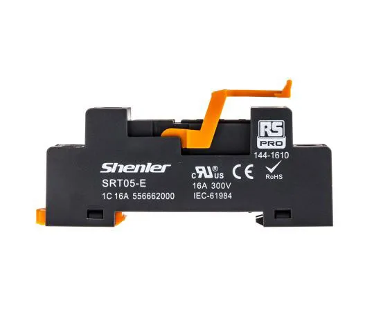 63-7372-10 RS PRO 5 Pin Relay Socket, DIN Rail, 300V for *** with RFT Interface Relay 144-1610