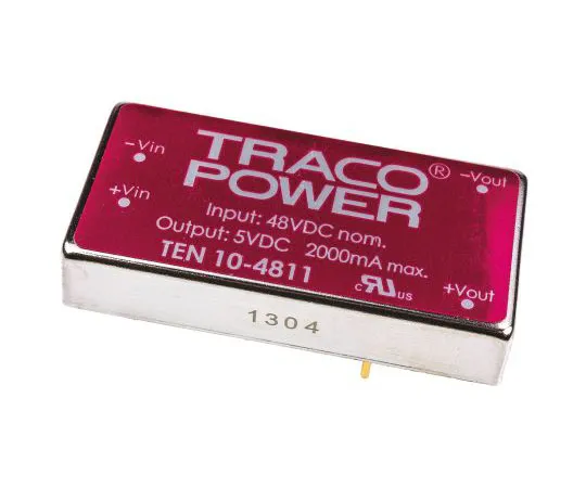 63-7443-37 TRACOPOWER TEN 10 10W Isolated DC-DC Converter Through Hole, Voltage in 36 → 72 V dc, Voltage out 5V dc TEN 10-4811