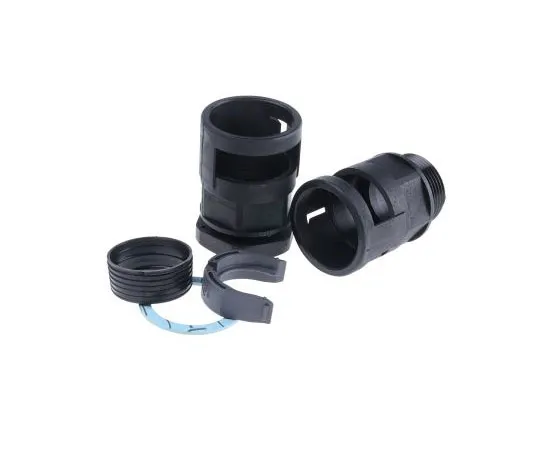 63-7455-46 PMA Straight Cable Conduit Fitting, PA 6 Black 23mm nominal size IP68 PG21 BVNV-P213