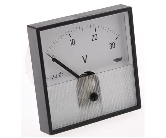 63-7488-77 HOBUT DC Analogue Voltmeter, 30V, 56 (Dia.) mm, PD721MCS30V/2-001
