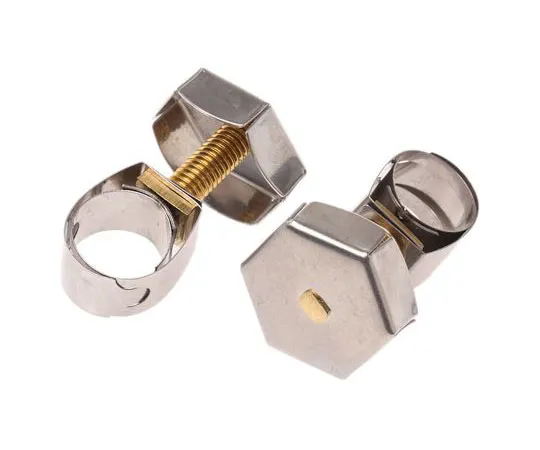 63-7469-09 Unex Brass (Bolt), Stainless Steel Thumb Hex Unex, 11mm Band Width, 9.6mm - 14mm Inside Diameter 9929