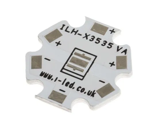 63-7385-94 Bare IMS PCB for LEDs, Metal, 20 x 20 x 1.6mm 1.6mm ILH-X3535-PCB VER A