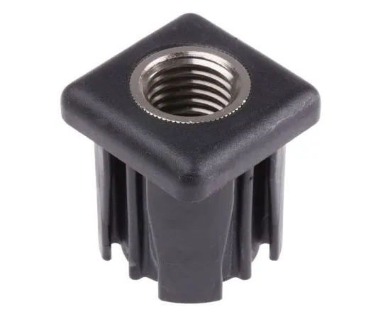 63-7439-19 RS PRO Square Nylon Threaded Tube Insert, M20, 40 x 40 x 43mm, 1000kg Static Load Capacity 235-1007