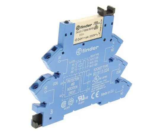 63-7539-26 Finder 24V ac/dc DIN Rail Interface Relay Module, SPDT 38.61.0.024.0060