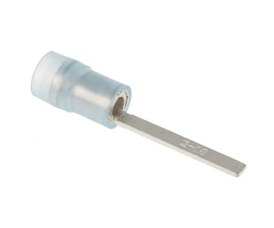 63-7460-11 RS PRO No Insulated Crimp Blade Terminal 18mm Blade Length, 1.5mm² to 2.5mm², 16AWG to 14AWG, Blue 267-4502