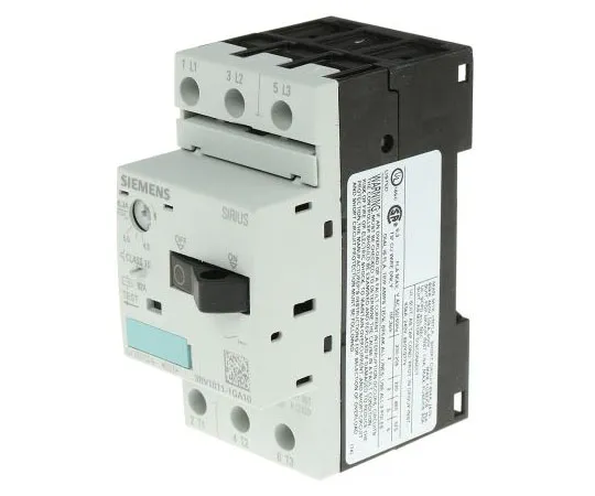 63-7444-19 Siemens Sirius Innovation 690 V Motor Protection Circuit Breaker, 3P Channels, 4.5 → 6.3 A, 100 kA 3RV1011-1GA10