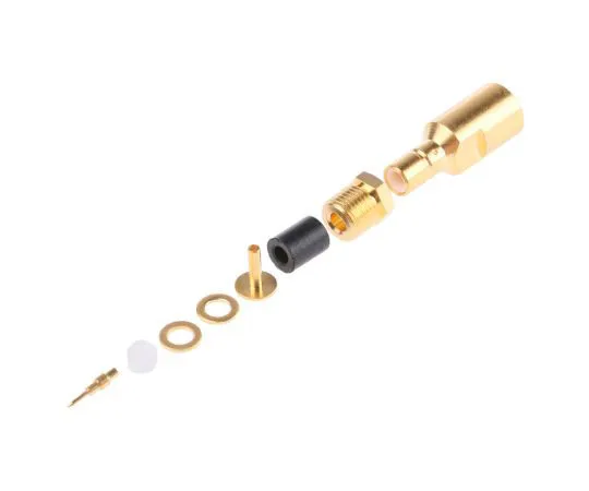 63-7474-16 Radiall Cable Mount SMB Connector, 50Ω Impedance, Clamp Termination, RG178, RG196 cable type R114203000