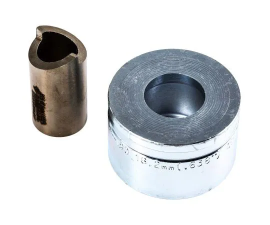 63-7507-44 Greenlee Punch and Die Tool, Hydraulic, Circular 16.2mm 50069527