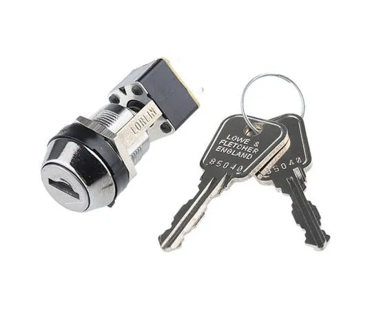 63-7412-87 Key Switch, DPCO, 4 A @ 250 V ac 2-Way, -25 → +85°C MSL8605B