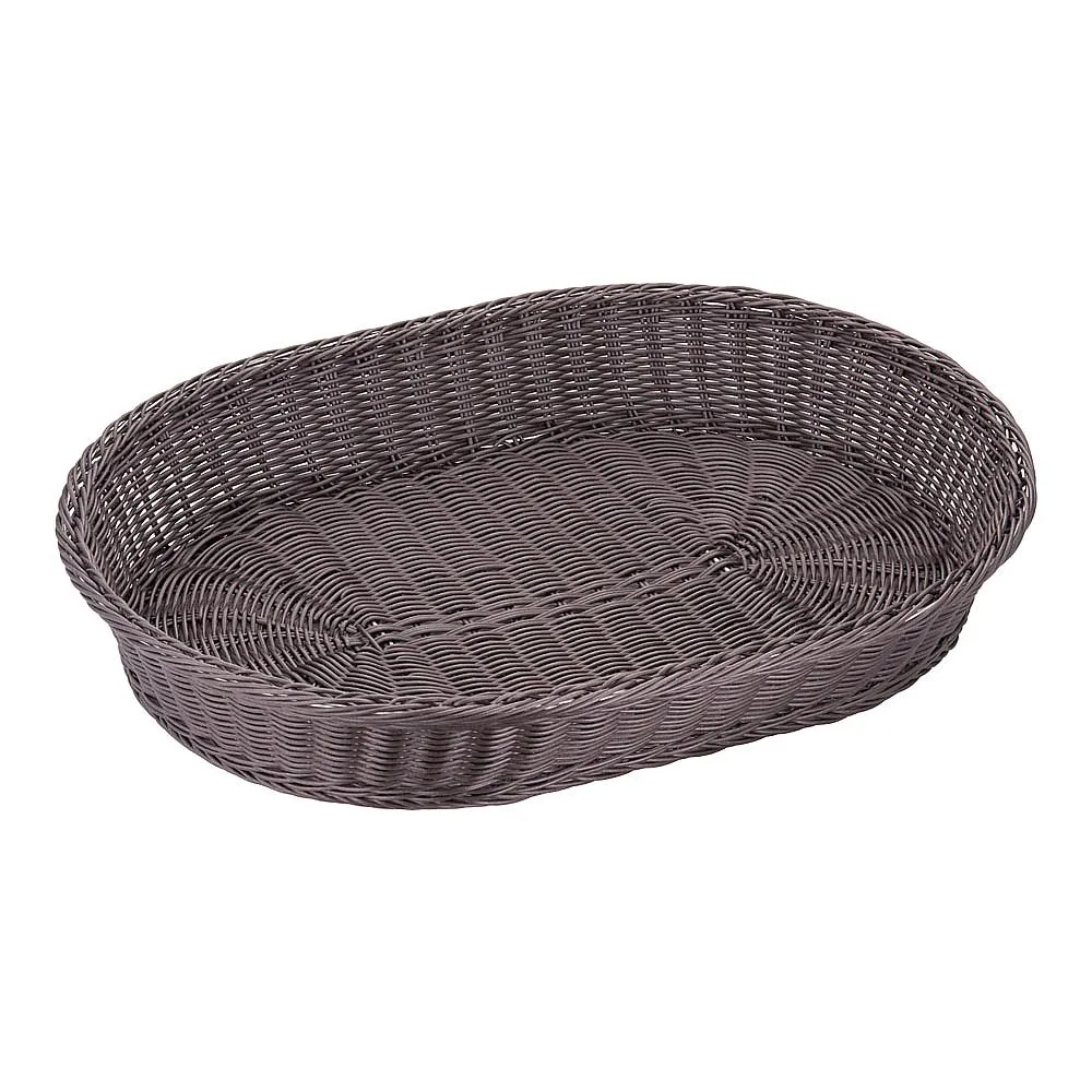 62-6581-61 Resin basket, small size, 60 cm, dark brown WBS1905