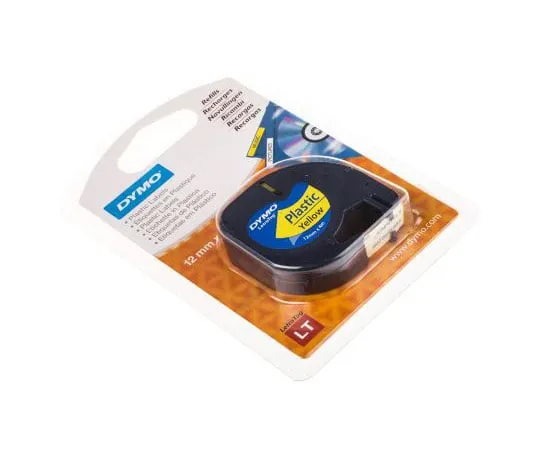 63-7502-74 Dymo Black on Yellow Label Printer Tape, 12 mm Width, 4 m Length S0721620