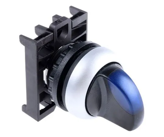63-7526-85 Eaton M22 2 Position Selector Switch Knob Latching 78635873 & M22-WRLK-B+M22-A
