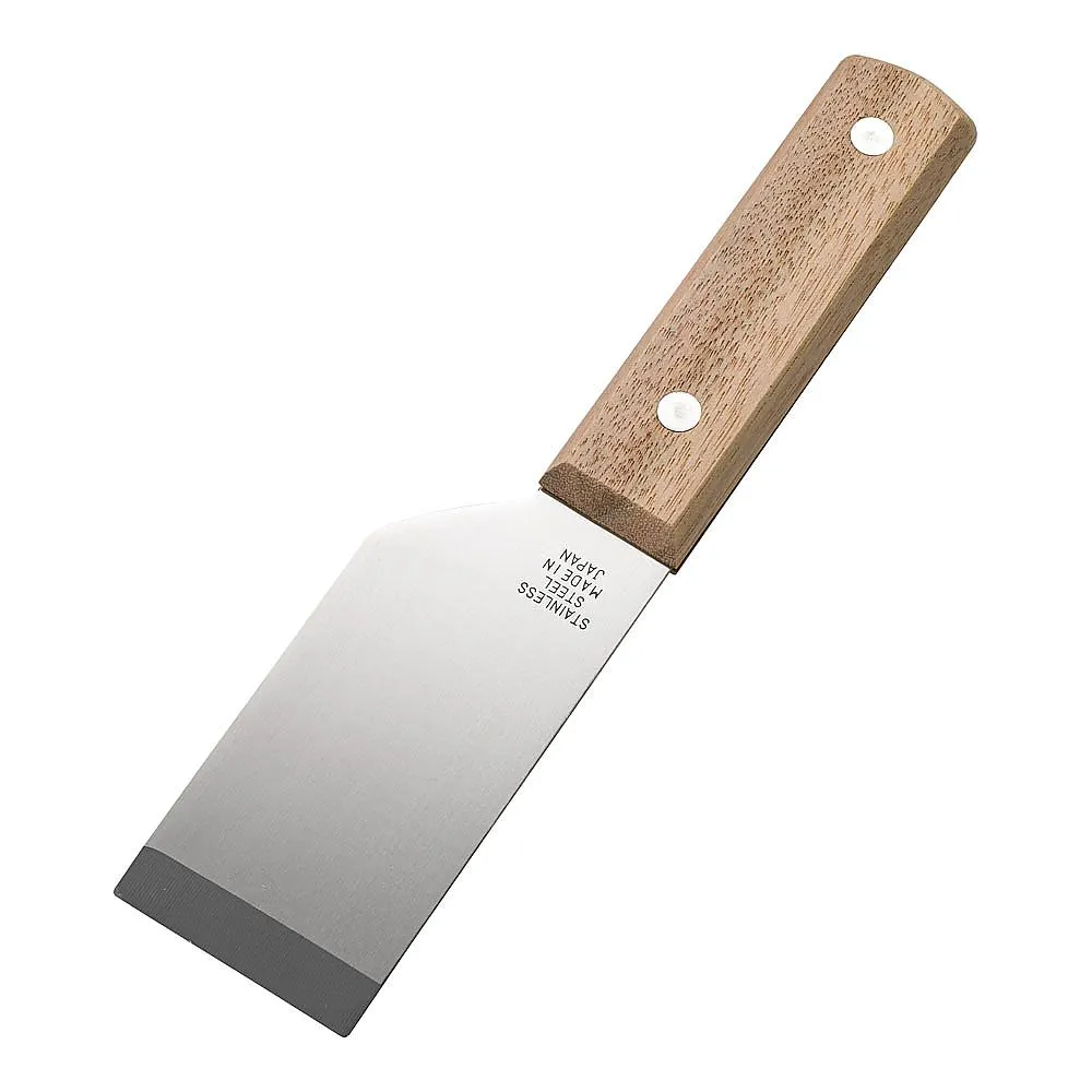 62-6544-72 Stainless Steel Wooden Handle Square Leather 42 mm