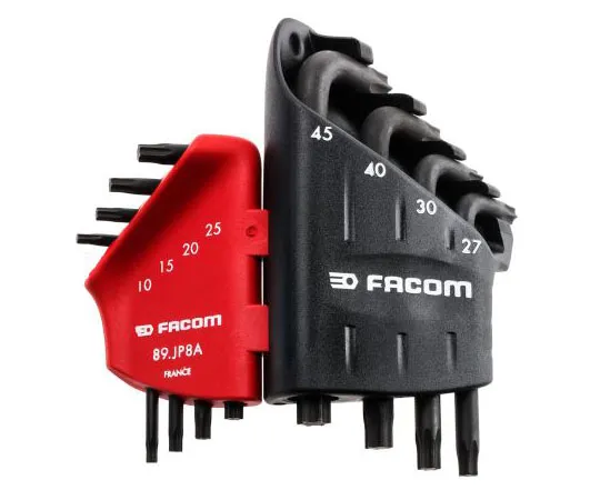 63-7430-50 Facom 8 Piece L Shape Torx Key Set T10; T15; T20; T25; T27; T30; T40; T45 89.JP8A