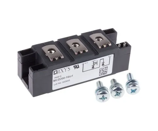 63-7359-60 IXYS, MCD200-16IO1, Thyristor Module SCR, 216A 1600V, 5-Pin Y4 M6 MCD200-16IO1
