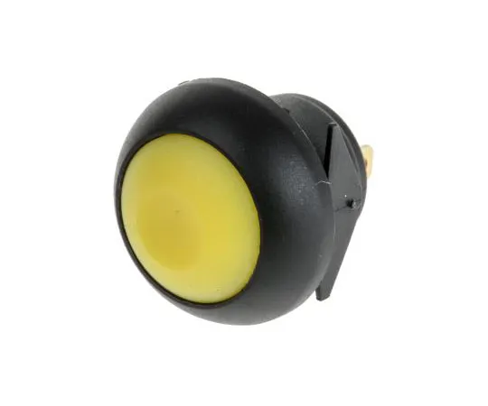 63-7373-48 RS PRO Single Pole Single Throw (SPST) Momentary Yellow LED Push Button Switch, IP67, 13.6 (Dia.)mm, Panel Mount, 32 V 144-4357
