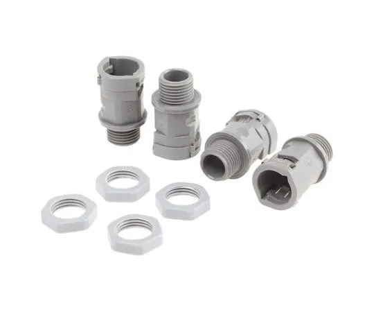 63-7548-24 PMA Straight Cable Conduit Fitting, PA 6 Grey 16mm nominal size IP66 M16 SLND-M162