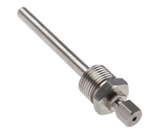 63-7407-49 RS PRO Thermopocket for *** with Temperature Probes With 3 mm, 8 (Pocket) mm Probe Diameter, 1/2 BSP 178-0955