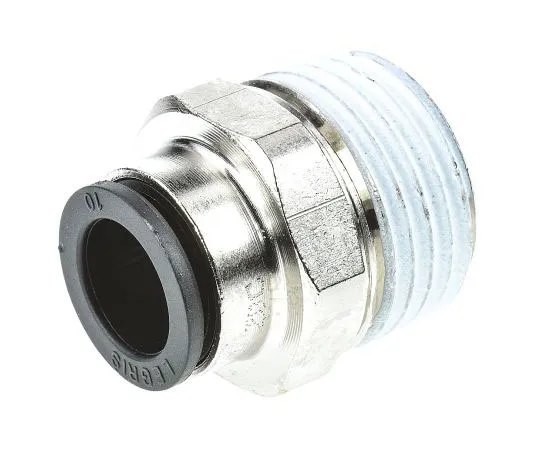 63-7458-44 Legris Pneumatic Straight Threaded-to-Tube Adapter, R 1/2 Male, Push In 10 mm 3175 10 21