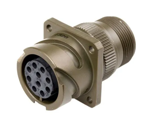 63-7545-64 Amphenol 97B Series, 10 Way Wall Mount MIL Spec Circular Connector Receptacle, Socket Contacts,Shell Size 18, Bayonet 97B-3100A18-1S