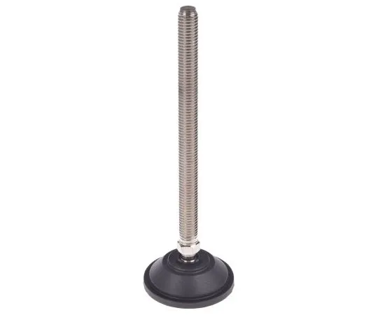 63-7492-53 Nu-Tech Engineering Nickel Plated Steel Adjustable Feet A090/022 55mm Dia. 177mm 600kg Static load Capacity ,150mm M12 A090/022