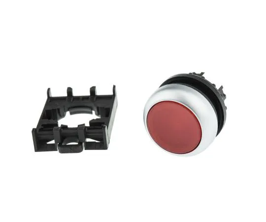 63-7526-56 Eaton M22 Series, Red Push Button Head, Momentary, 22mm Cutout 78635802 & M22-DL-R+M22-A