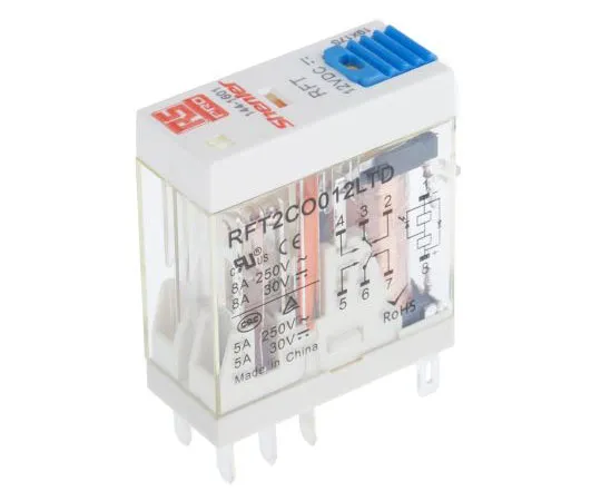 63-7372-04 RS PRO DPDT Non-Latching Relay Plug In, 12V dc Coil, 5A 144-1601