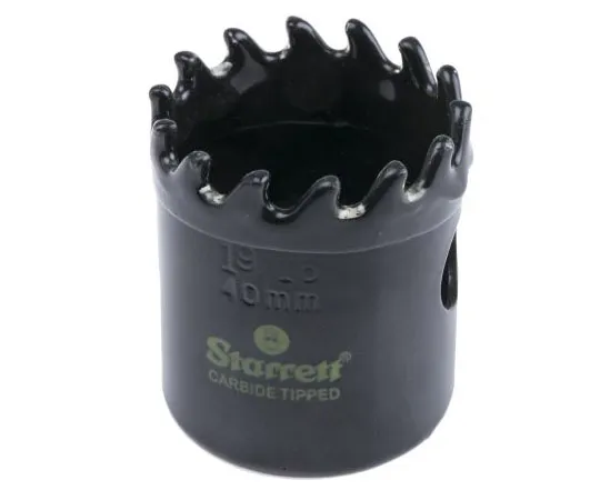 63-7477-94 Starrett Carbide Tipped 40mm Hole Saw Bi-Metal BD132