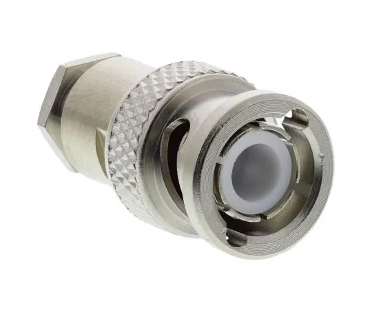 63-7474-98 Radiall Straight 50Ω Cable Mount BNC Connector, Plug, Nickel, Clamp Termination, 50 PPD R141005000