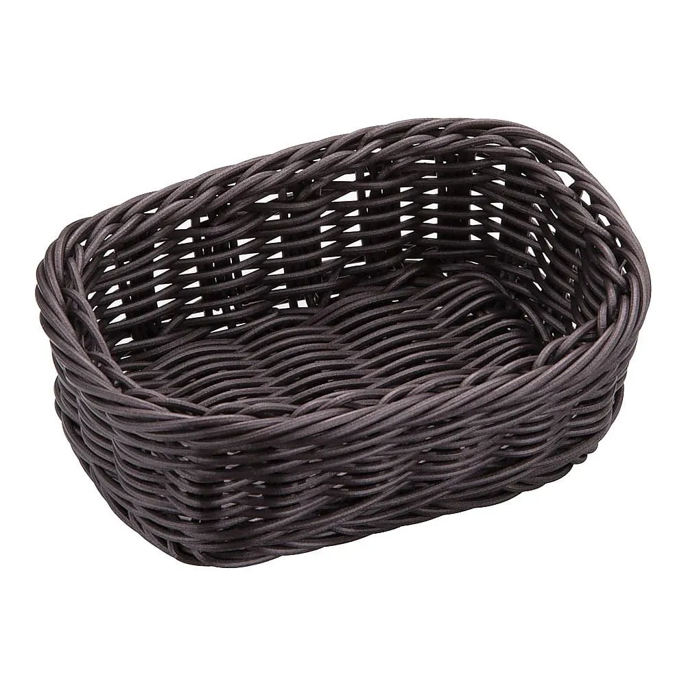 62-6581-83 Resin basket square type dark brown 91-072C
