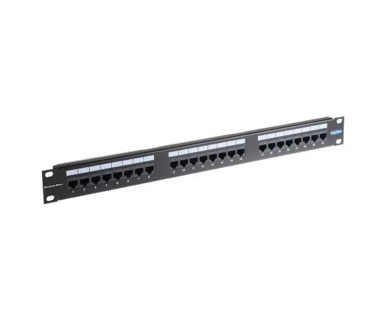 63-7509-51 Brand-Rex GigaPlus Series Cat5e 24 Port RJ45 LSA Patch Panel UTP 1U Black GPCPNLU24002