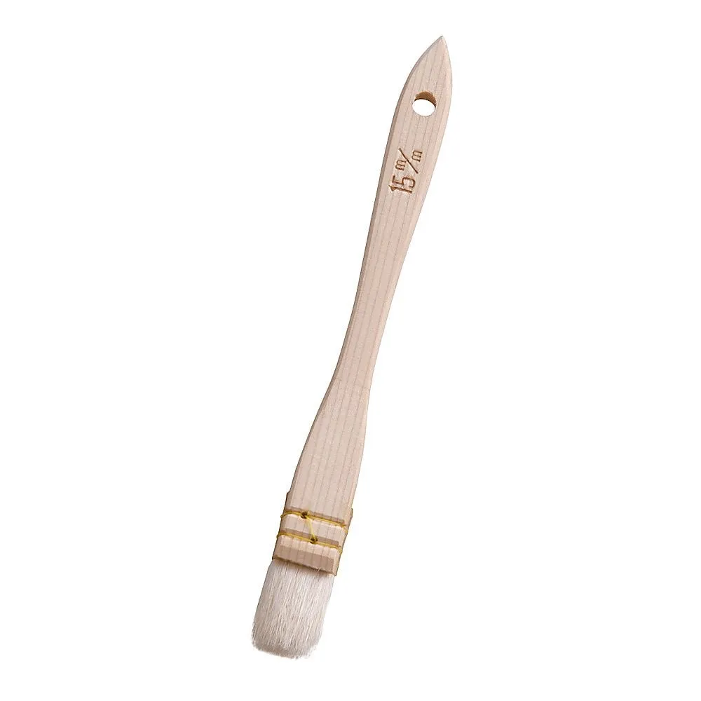 62-6507-07 Wooden Pattern Sami Thread Binding Cooking Brush (Goat Hair) 15 mm